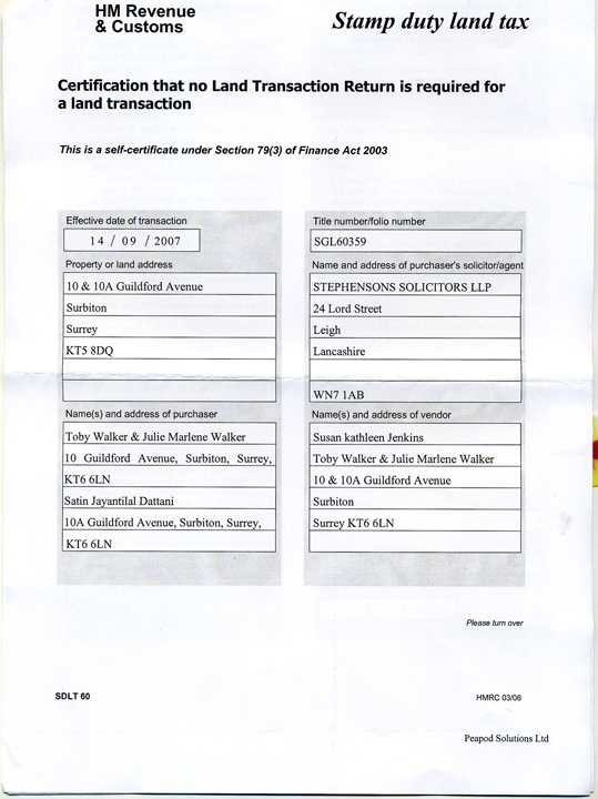 Land Registry Tr1 >> Guilford Avenue Land Registry Tr1 >> Guilford Avenue